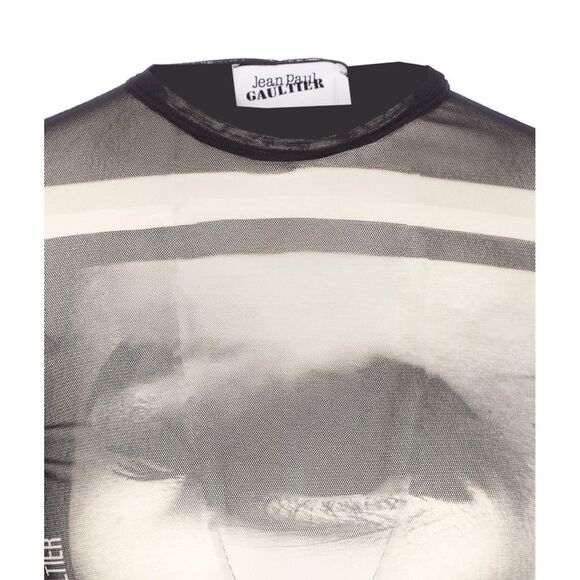 Jean Paul Gaultier Women Eyes And Lips Printed Long Sleeves Top - Picture 4 of 4
